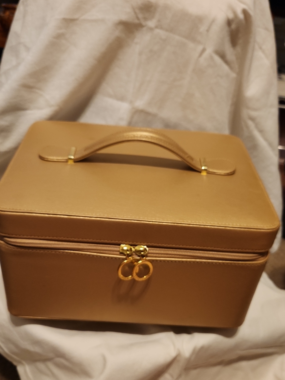 Vintage Gold Estee Lauder Travel Case